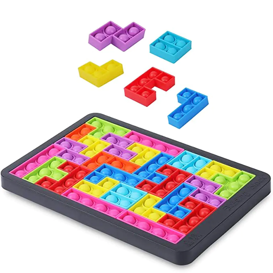 POP IT KLOCKI POPIT  TETRIS PUZZLE UKŁADANKA BĄBELKI