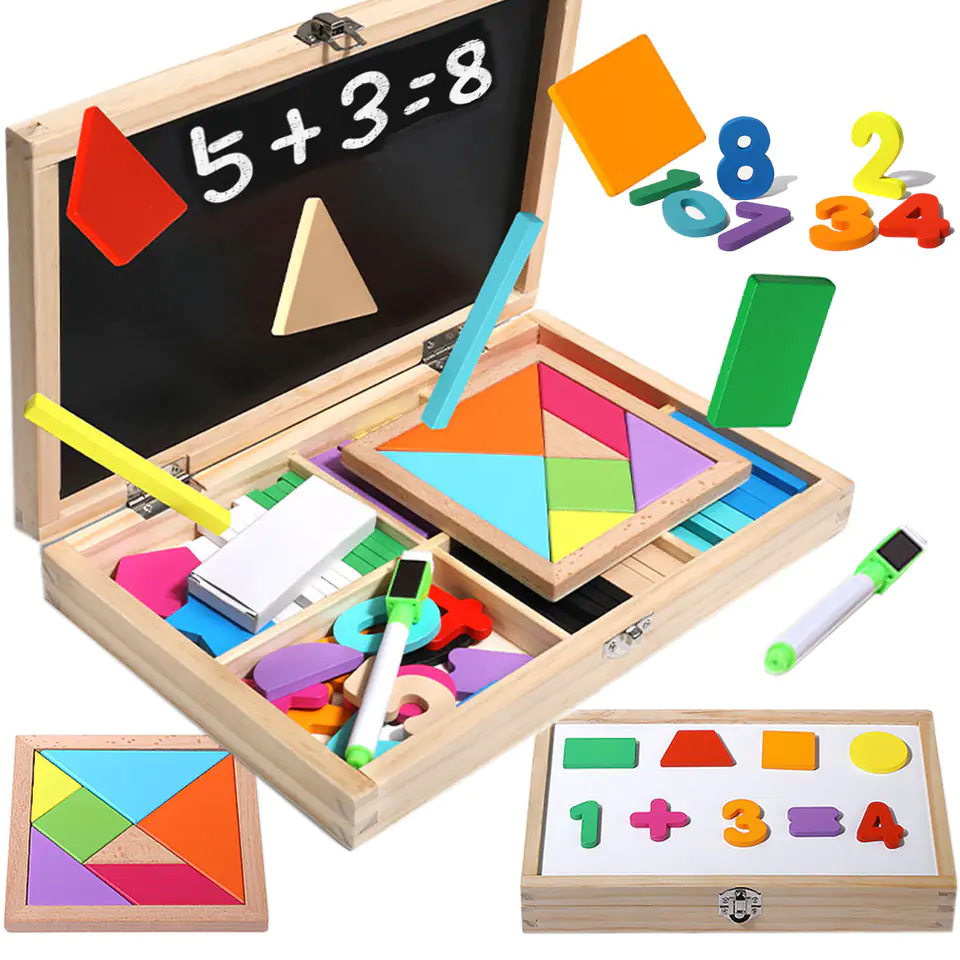 CHALK BOARD DRY-ERASE MAGNETS MATHEMATICS SET JHTOY-242