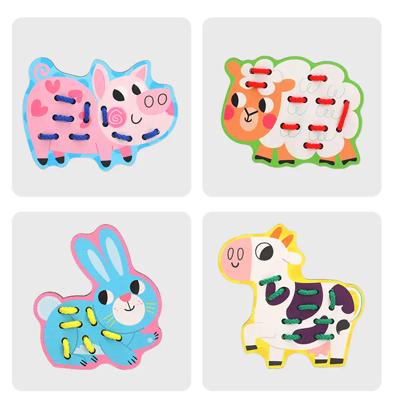 PUZZLE GAME INTERLACED ANIMAL JHTOY-428