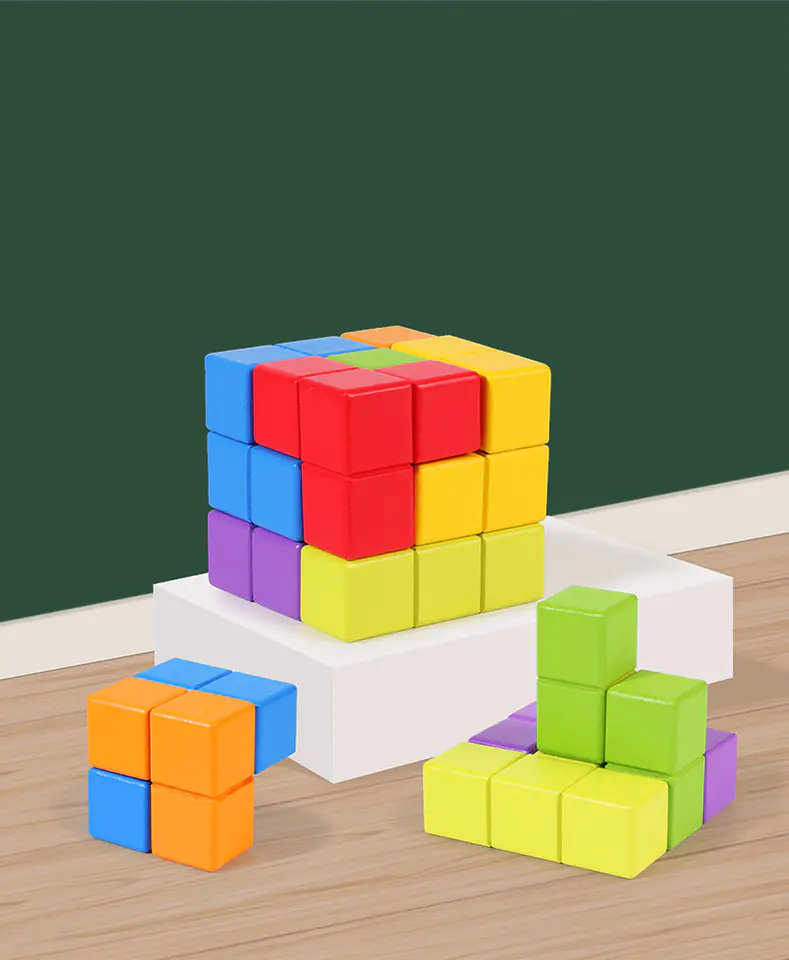 GRA ZRĘCZNOŚCIOWA LOGICZNA SORTER NAKŁADANKA PUZZLE TETRIS KOSTKA RUBIKA JHTOY-646