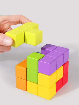 GRA ZRĘCZNOŚCIOWA LOGICZNA SORTER NAKŁADANKA PUZZLE TETRIS KOSTKA RUBIKA JHTOY-646