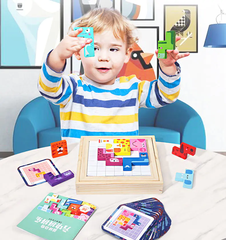 MAGNETIC BOARD DRY-ERASE CHALK FOR CHILDREN TETRIS PET BOX JHTOY-243