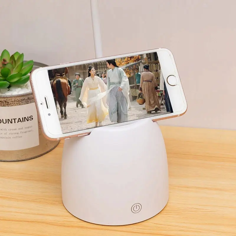 LED DESK LAMP WHITE WITH CONTAINER
