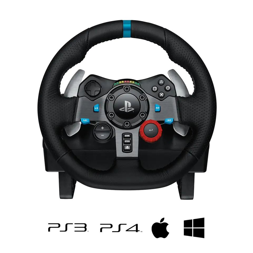 Logitech Driving Force G29 USB Racing Wheel Pedals PS4/PS3/PC Gaming  Playstation