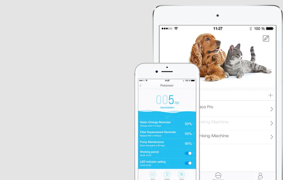 Smart fountain/drinker for dog and cat Petoneer Fresco Pro