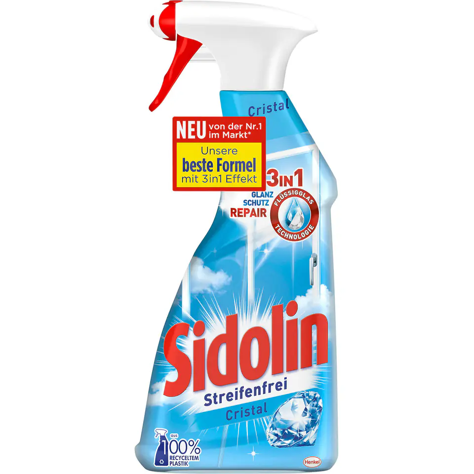 Sidolin Cristal Liquid for Glass 500 ml | Wasserman.eu