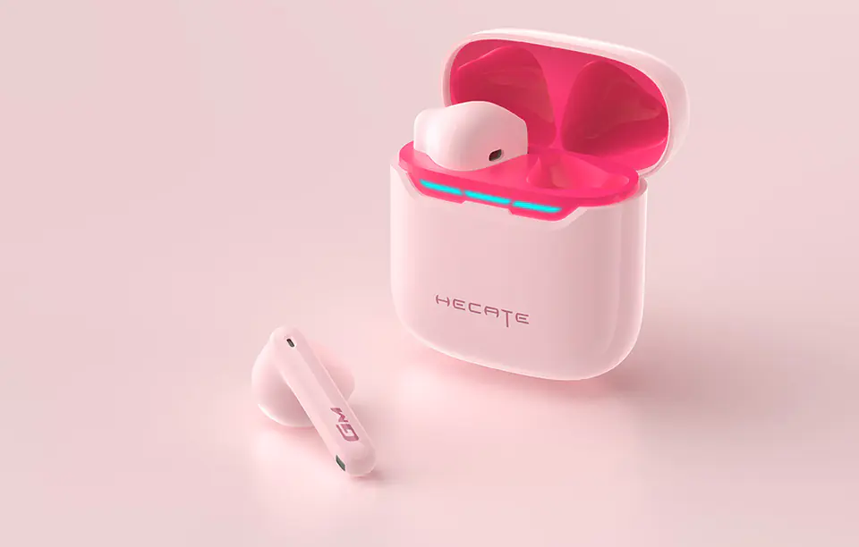 TWS Edifier HECATE GM3 Plus headphones (pink)