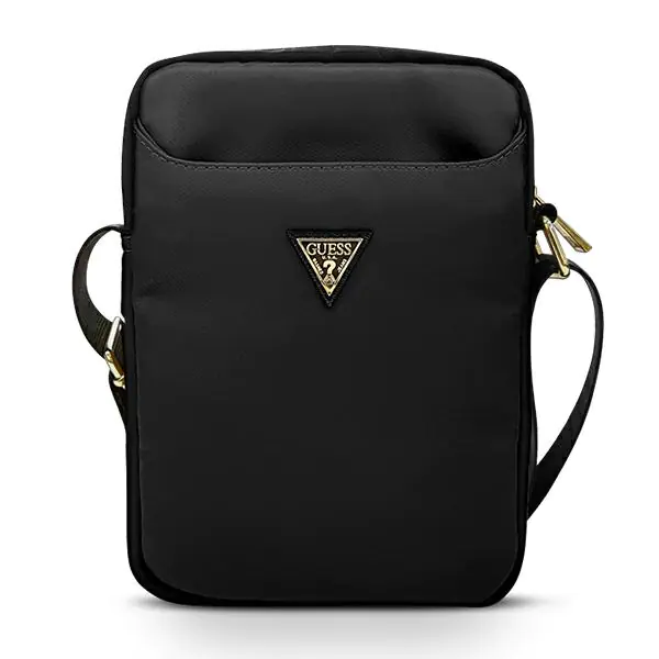 Guess Torba GUTB10NTMLBK 10" czarny/black Nylon Triangle Logo