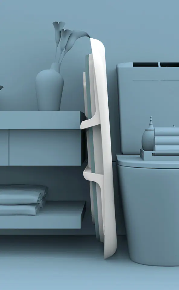 DUŻA WANIENKA WANNA DZIECI SKŁADANA TURYSTYCZNA SILIKON NIEBIESKA