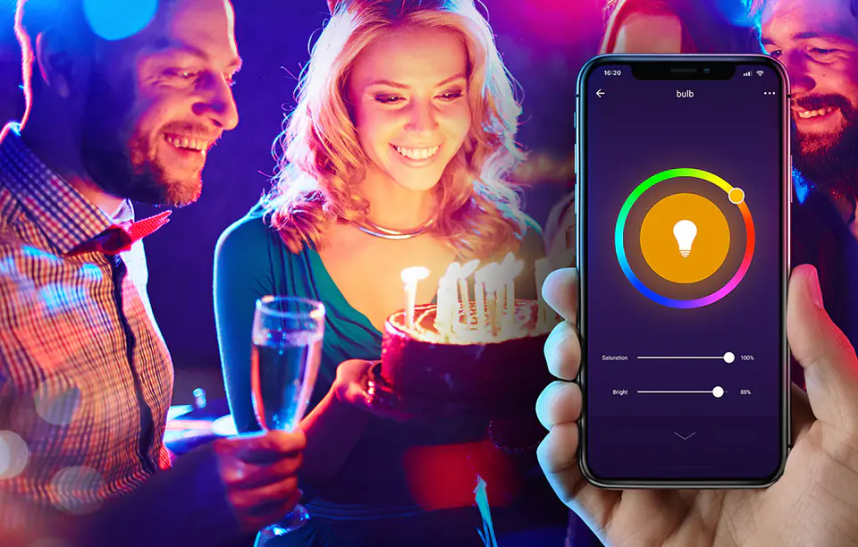 Smart żarówka LED WB4, 4 sztuki Gosund (RGB) E27 (czteropak) Tuya