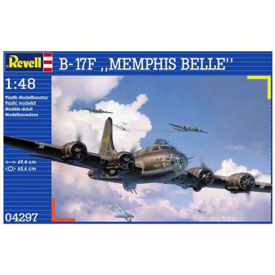 Revell Maquette B-17F Memphis Belle à Peindre Et Coller - Avion Bombardier Classique 1:48