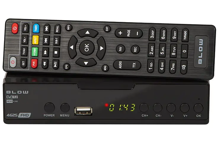 Dekoder tv naziemnej. Tuner DVB-T2 Blow 4625FHD H.265