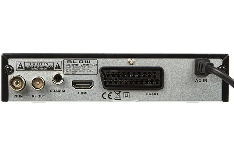 Dekoder tv naziemnej. Tuner DVB-T2 Blow 4625FHD H.265