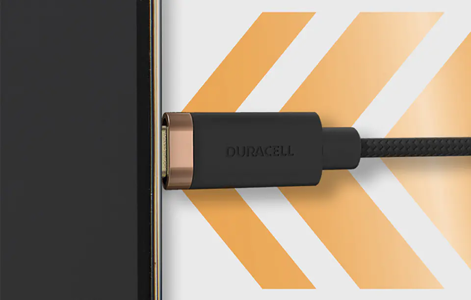 Kabel USB do USB-C 2.0 Duracell 1m (czarny)