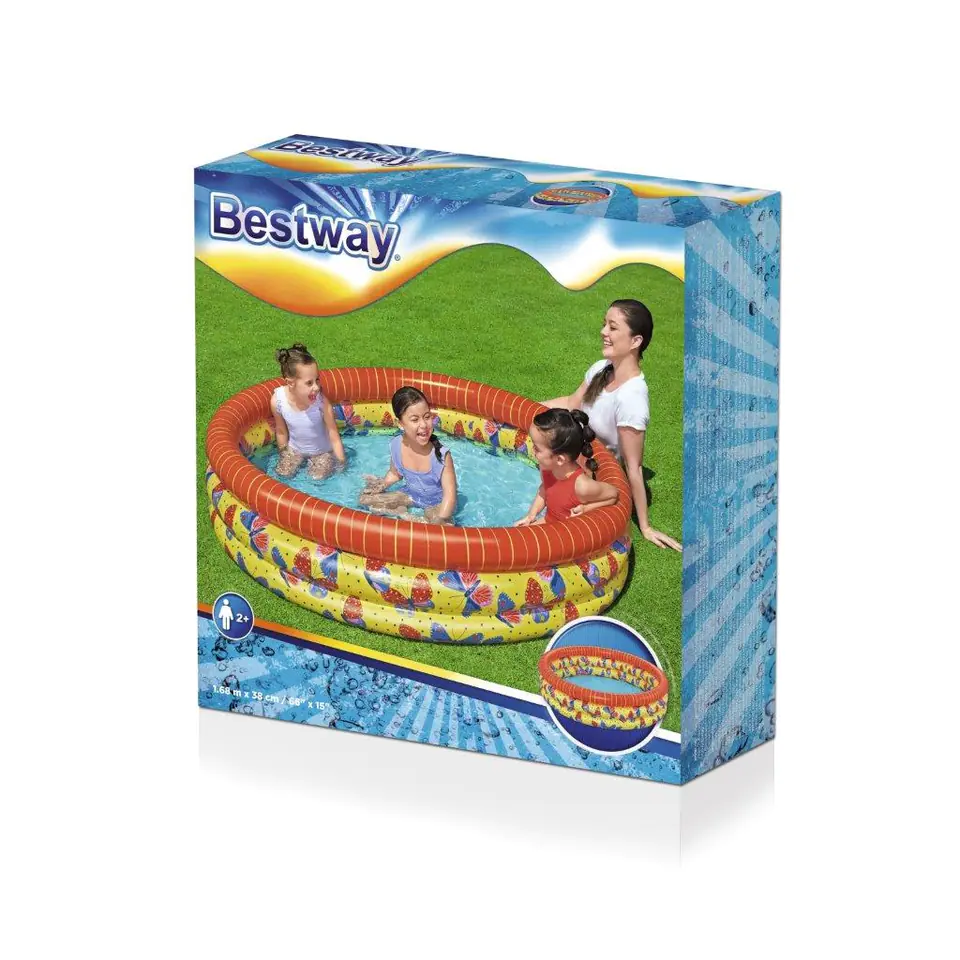 Bestway 51202 Inflatable pool Butterflies 1.68m x 38cm | Wasserman.eu