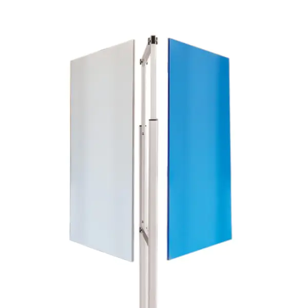 Double-sided stand with 100x150 boards wheels