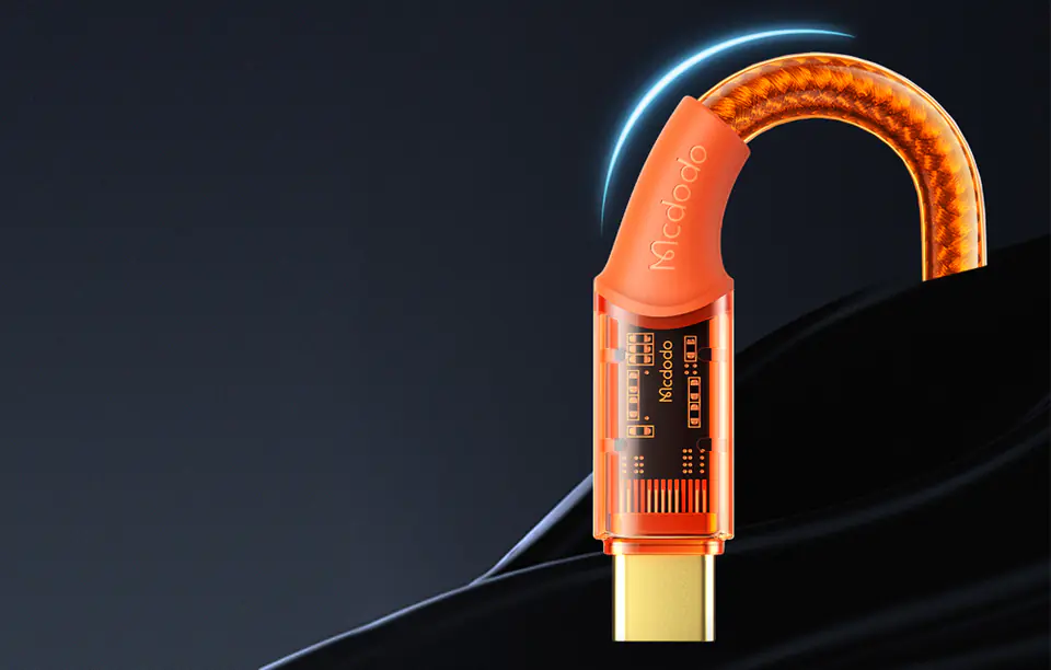 Kabel USB do USB-C, Mcdodo CA-2091, 6A, 1.2m (pomarańczowy)