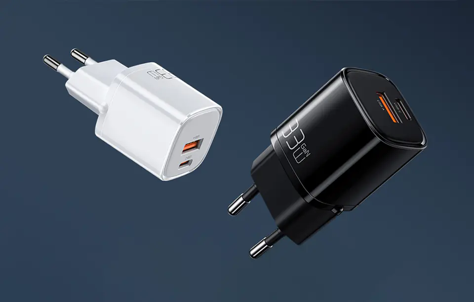 Ładowarka sieciowa Mcdodo Nano GaN CH-0151, USB + USB-C, 33W (czarna)