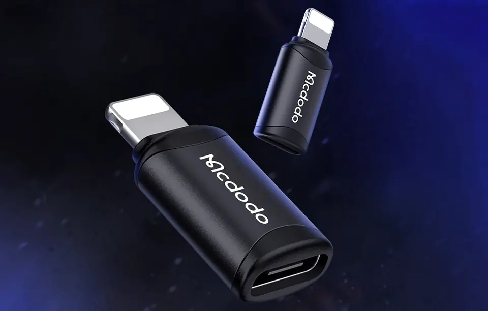 USB-C to Lightning Adapter, Mcdodo OT-7680 (Black)