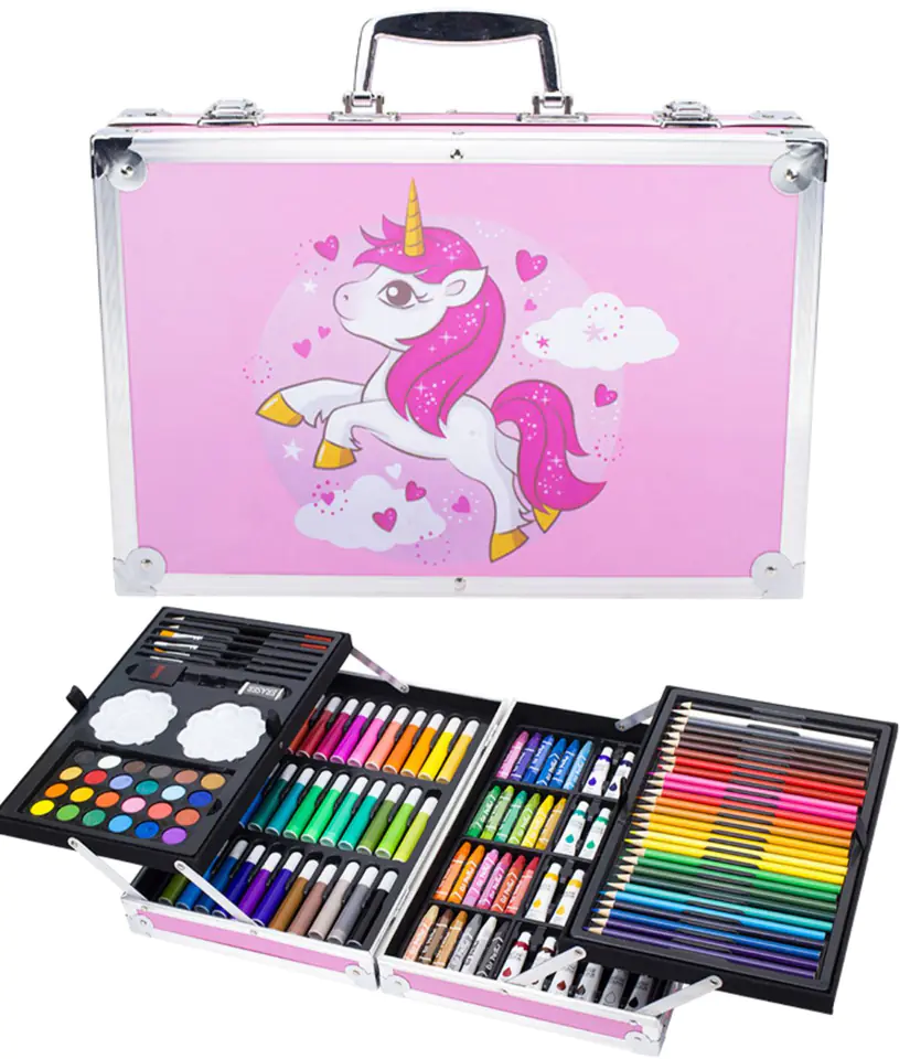 Art Set Kit for Painting with Suitcase 86 pcs.