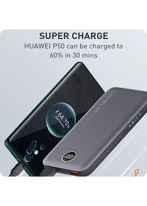 Powerbank LDNIO 10000 mAh 37Wh 22.5W QC USB USB-C