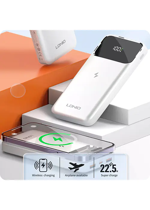 Powerbank LDNIO 10000 mAh induction Qi magnet USB-C