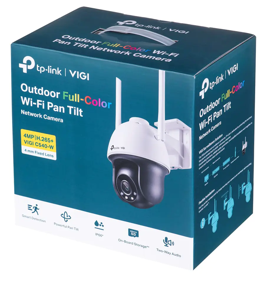 TP-Link VIGI C540 4mm 4MP Outdoor Full-Color Pan Tilt Network Camera