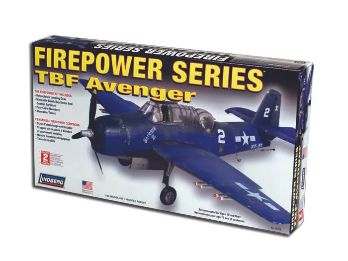 Plastic model for gluing Lindberg USA) TBF Avenger aircraf | Wasserman.eu