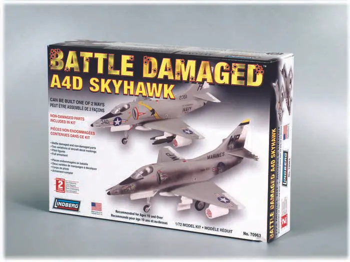 Model Plastikowy Do Sklejania Lindberg (USA) Odrzutowiec A4D Skyhawk