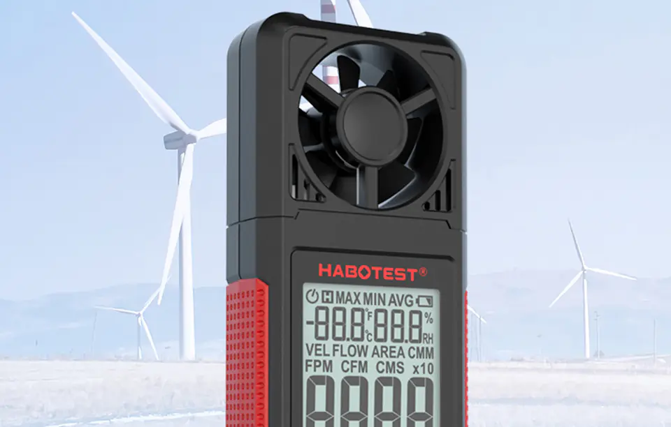 Cyfrowy anemometr miernik prędkości wiatru Habotest HT605