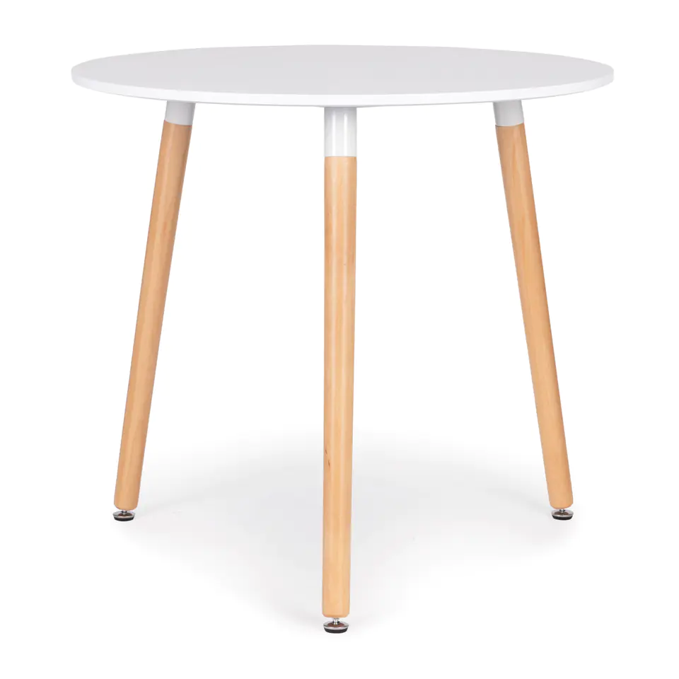 Modern wooden table for kitchen living room 80cm