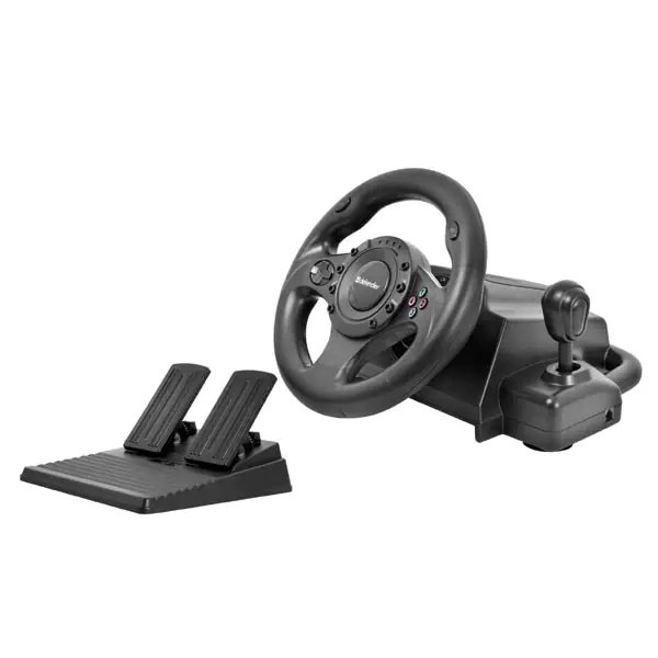Steering wheel Defender FORSAGE DRIFT GT, 12, USB, black, with pedals ...