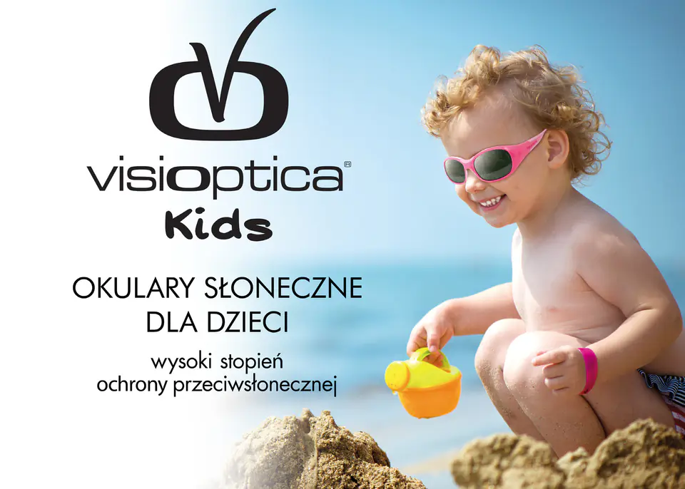 Visioptica By Visiomed France America 4- 8 lat-czerwony Okulary przeciwsłoneczne dla dzieci
