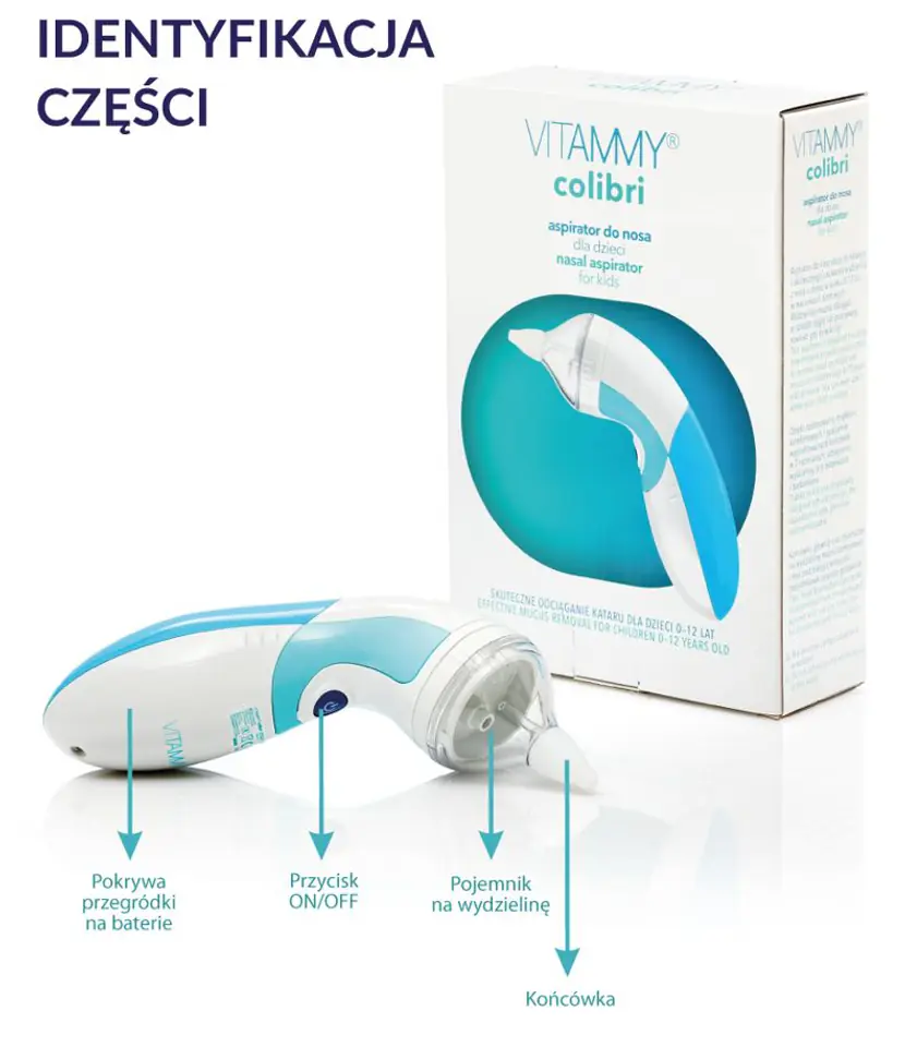 vitammy colibri bateryjny aspirator dla dzieci na katar