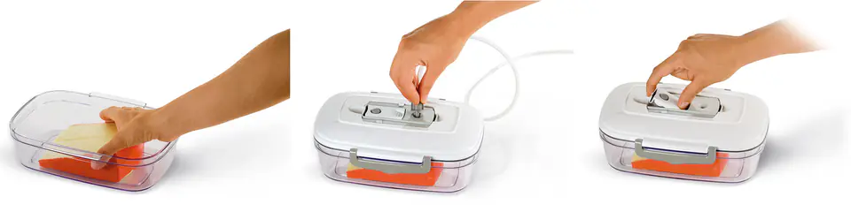 Magic Vac-Prostokątny  1,5 l Pojemnik Do Pakowania Próżniowego