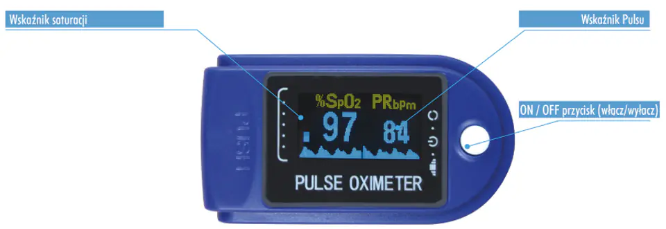pulsoksymetr napalcowy medyczny medel pulse