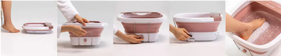 REVLON FOLDABLE FOOTSPA RVFB7034E Masażer stóp składany, podgrzewający