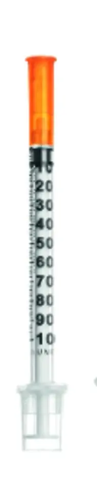 Strzykawka insulinowa SOL-M 1 ml U-100 z wtopioną igłą 29G /1/2" 0,33 x 12,5 mm  Sol-Millennium op. 100 szt .