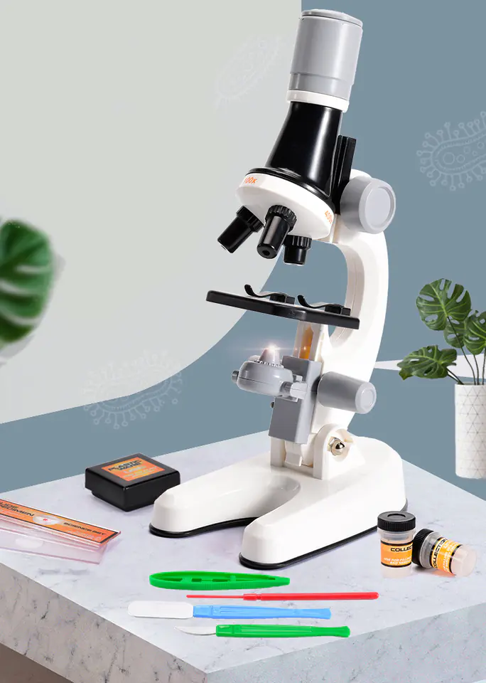 Microscope for Kids LED Educational Kit 1200x