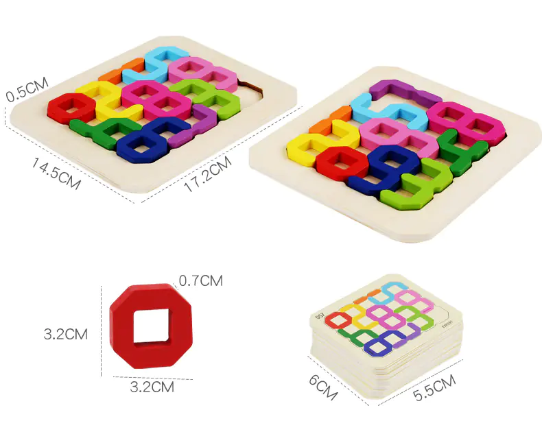 WOODEN PUZZLE PUZZLE NUMBER IQ GAMES