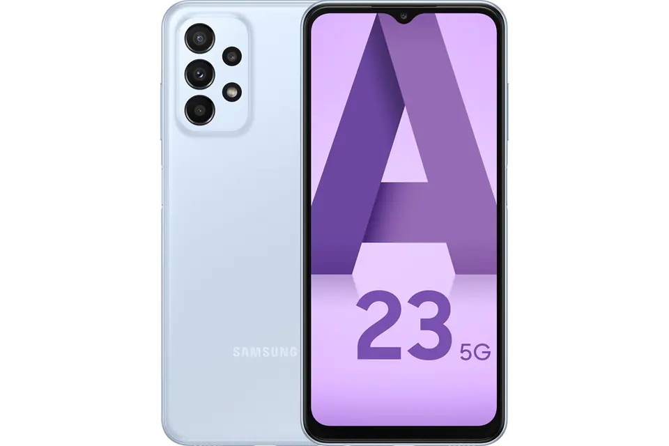 Samsung Galaxy A23 5G SM-A236B 16,8 cm (6.6) Double SIM hybride Android 12  USB Type-A 4 Go 128 Go 5000 mAh Bleu
