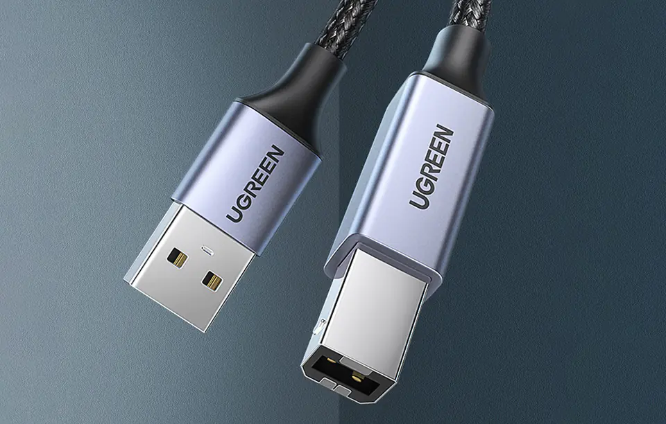 Kabel USB 2.0 A do B UGREEN , 5m (czarny)