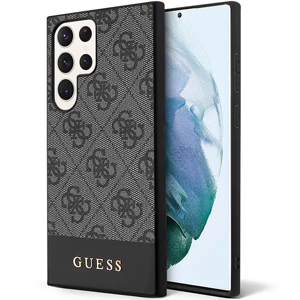 Guess GUHCS24MG4GLGR S24+ S926 czarny/black hardcase 4G Stripe Collection