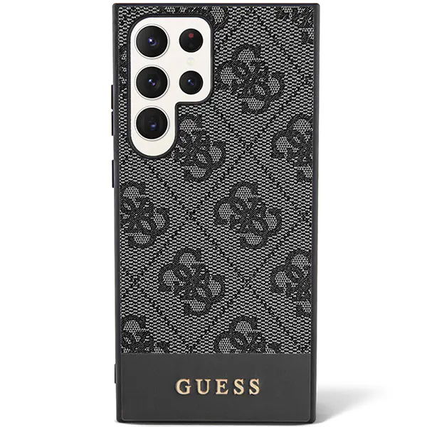 Guess GUHCS24MG4GLGR S24+ S926 czarny/black hardcase 4G Stripe Collection