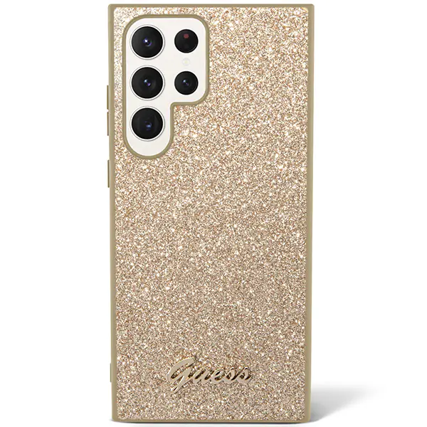 Guess GUHCS24MHGGSHD S24+ S926 złoty/gold hardcase Glitter Script