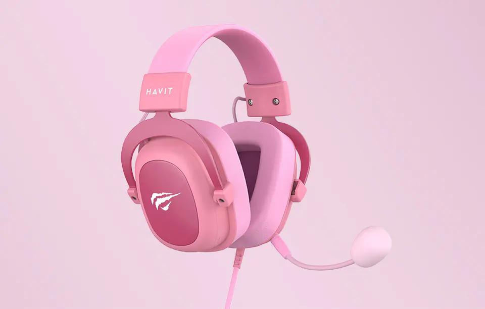 Słuchawki gamingowe Havit H2002D (różowe)