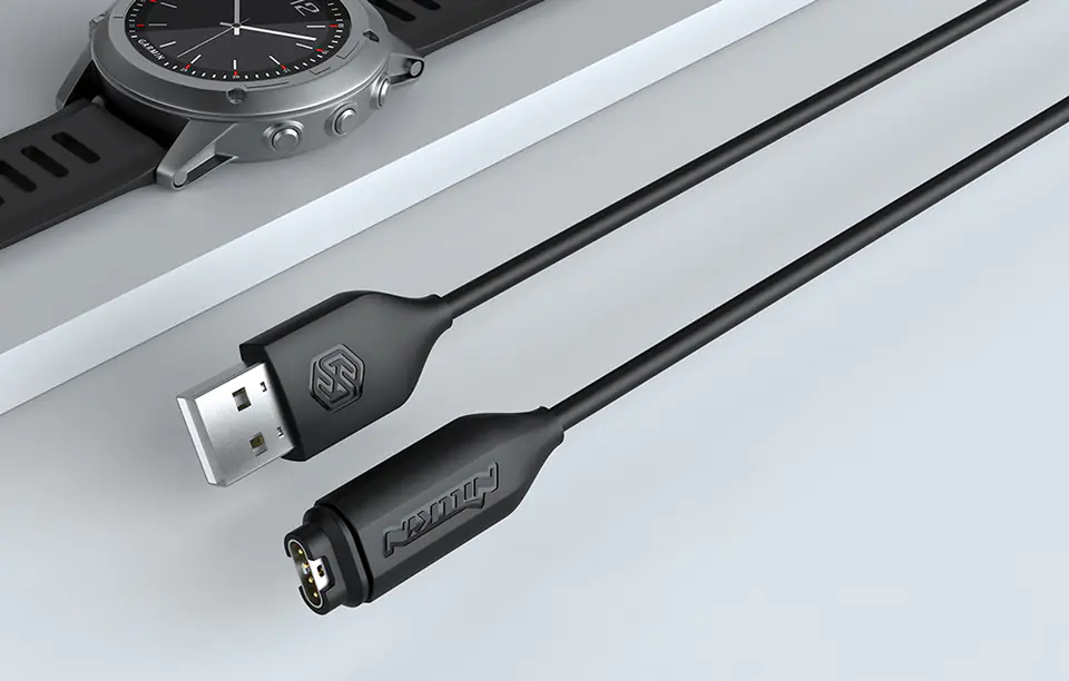 Kabel USB do ładowania zegarka Garmin Nillkin (czarny)