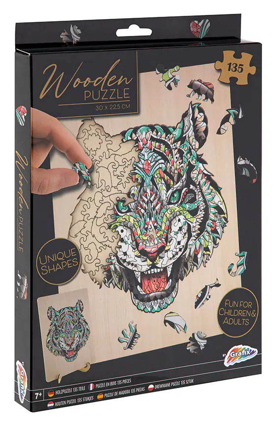 Puzzle madera online tiger