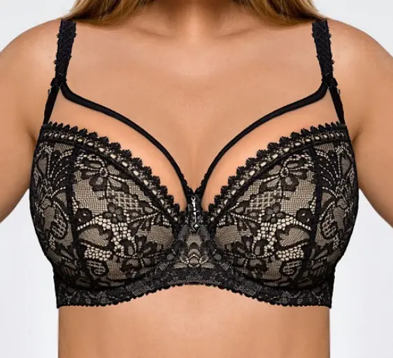 Bra Crystal Soft 1396 Black (Size 75 E)