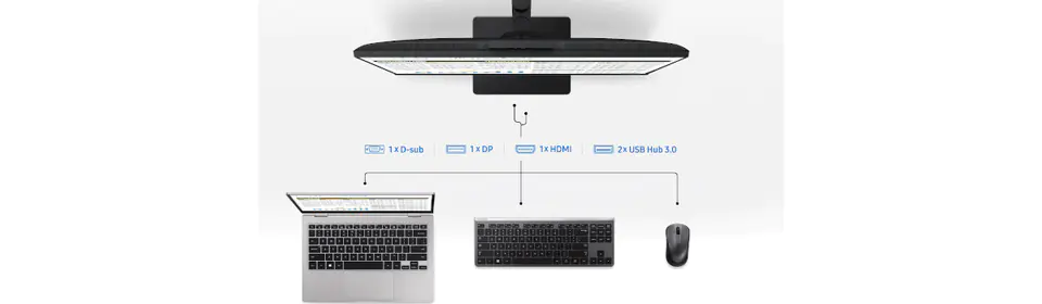 Samsung 24&quot; IPS LS24A400VEUXEN z wbudowaną kamerą i głośnikami &quot;SAMSUNG DLA BIZNESU&quot;